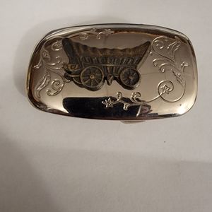 Vintage Stagecoach Belt Buckle. Made in USA.